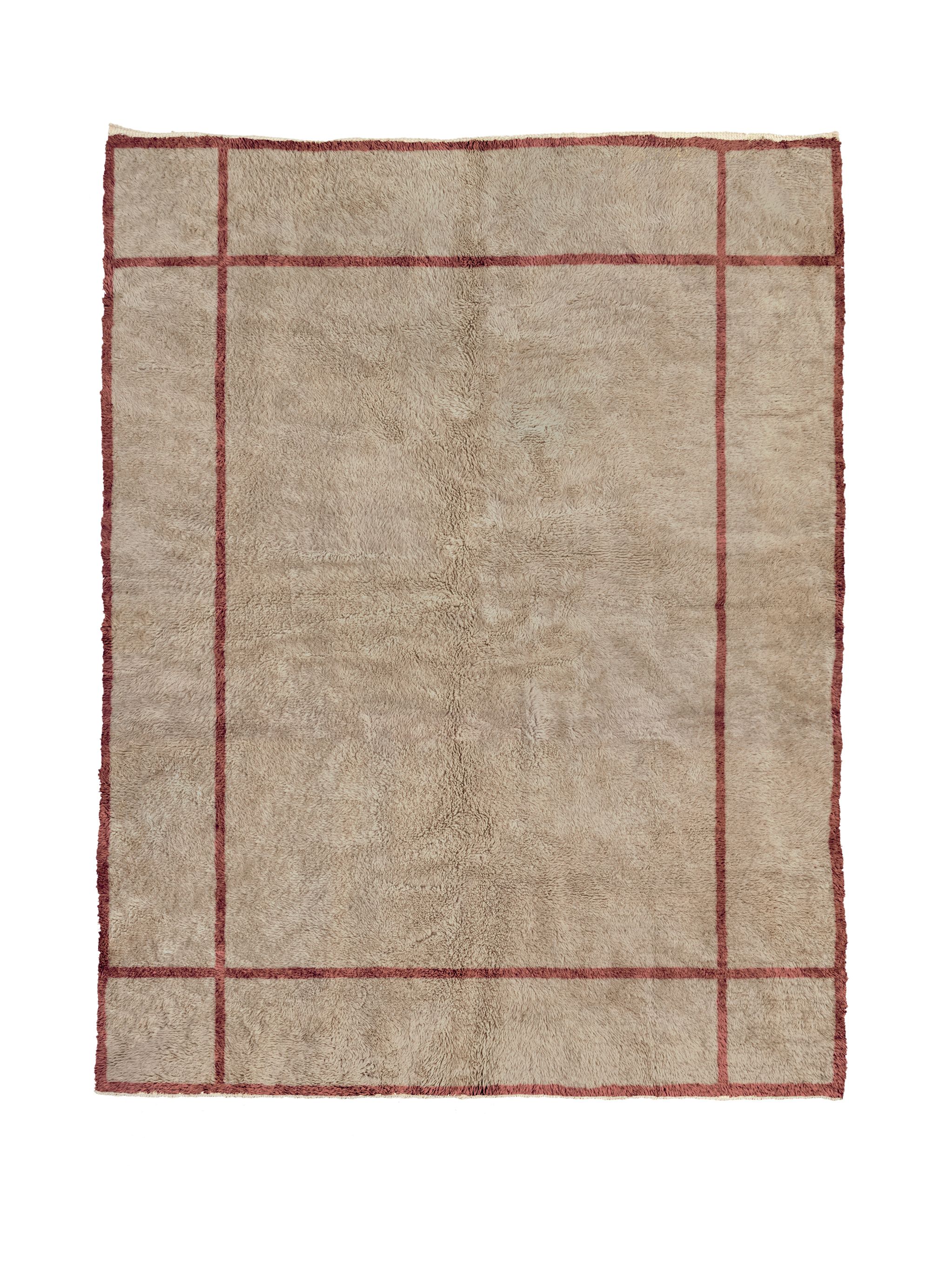 Secession Lino + Oxblood - Beni Rugs