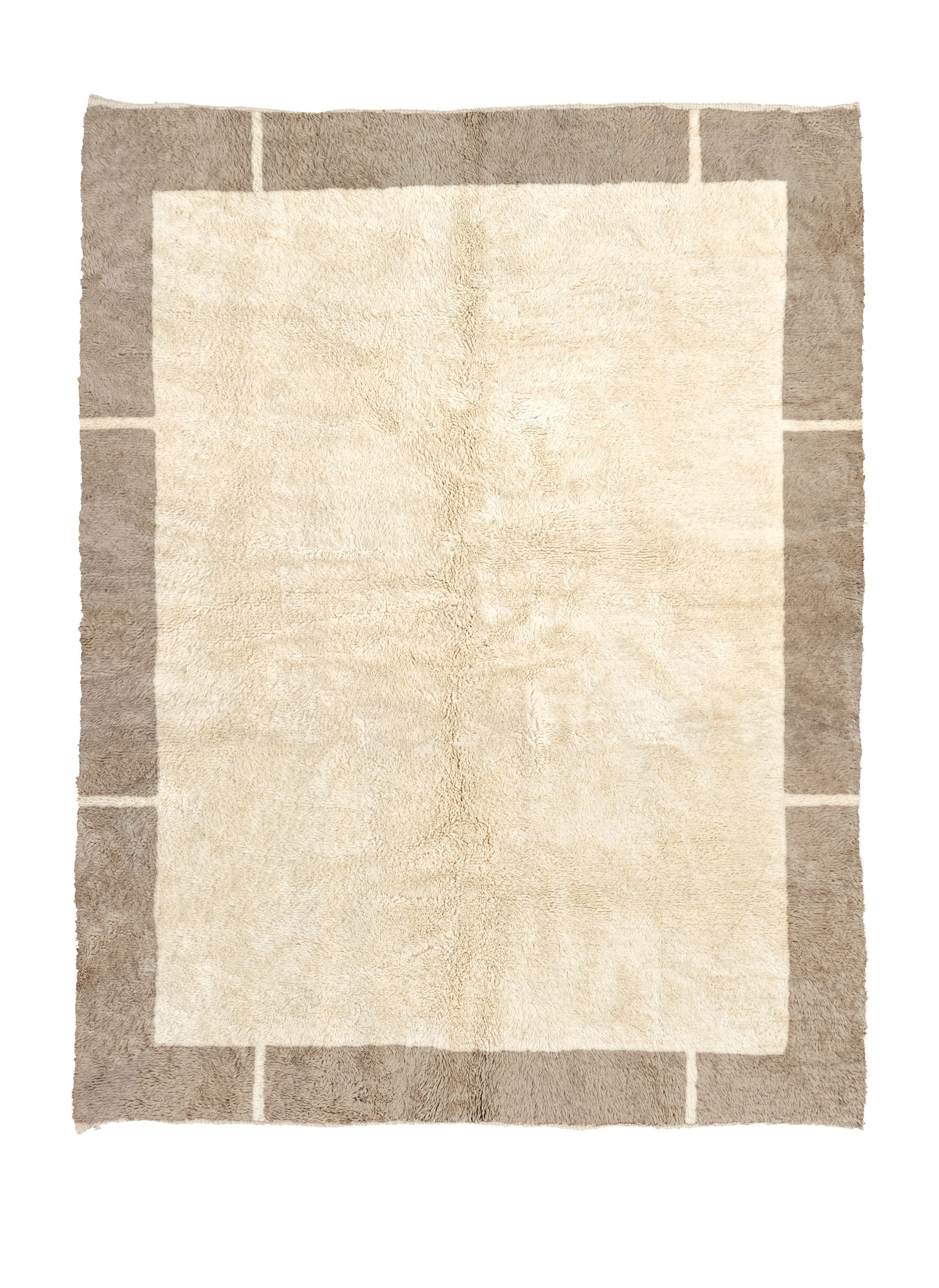 Rencontre Natural Wool + Lino - Beni Rugs