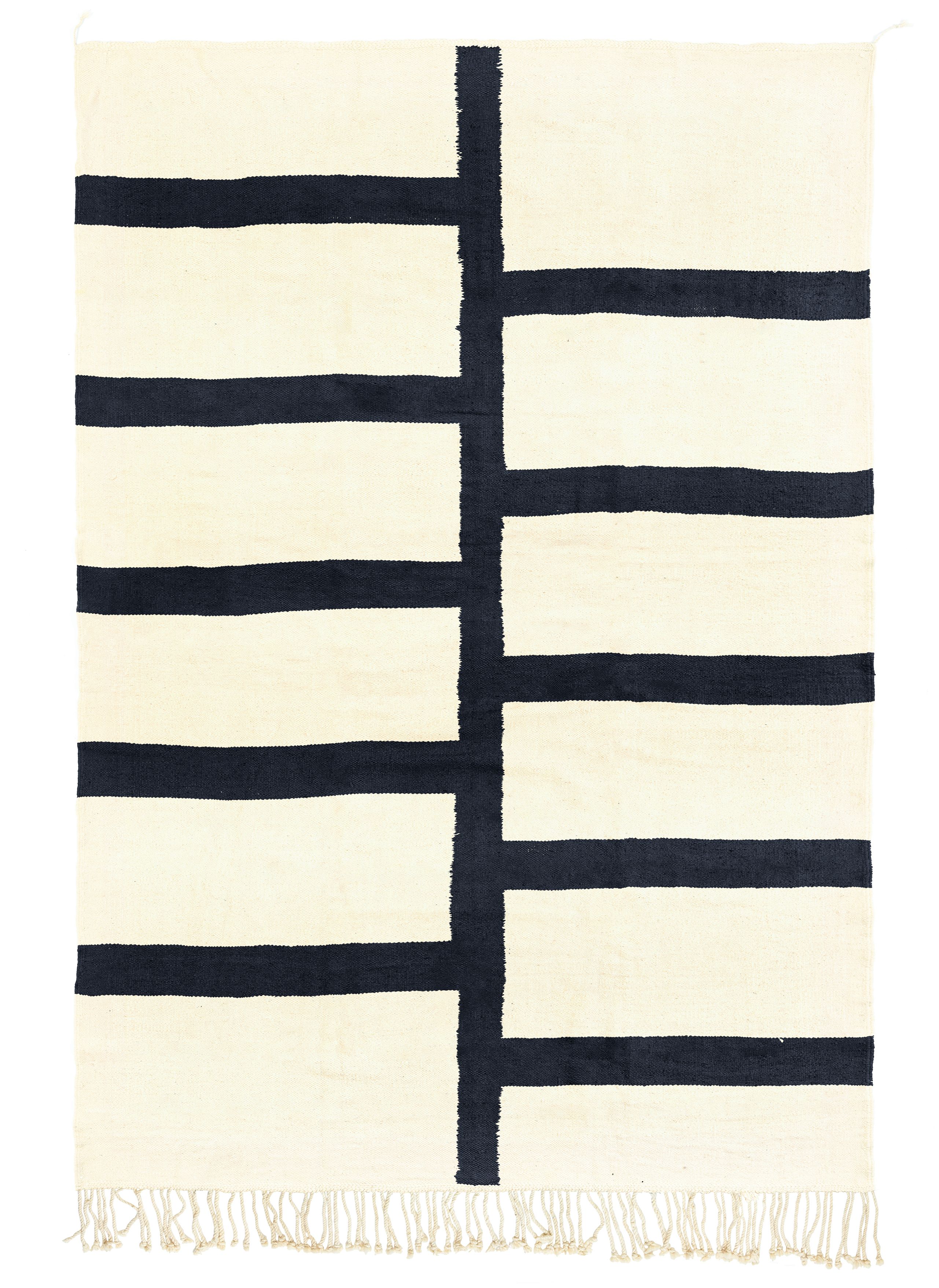 Horizontal Stripe Design Custom Area Rug