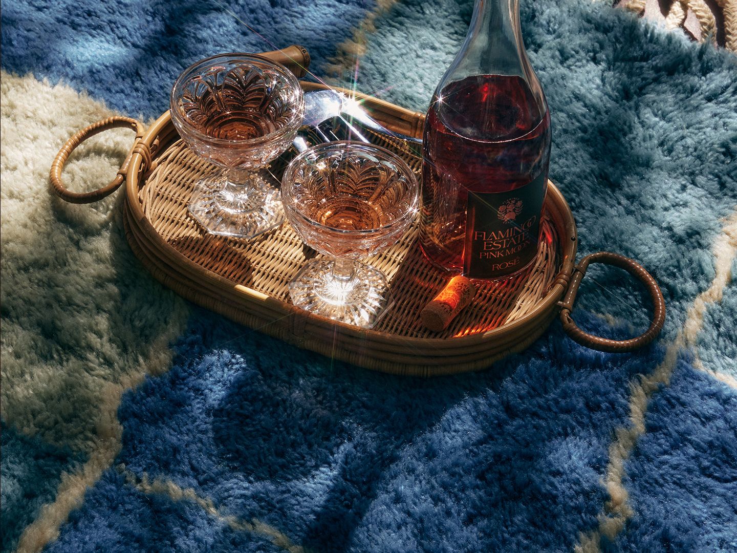 Bathhouse Reflection Delphinium + Blue Thistle + Macadamia +