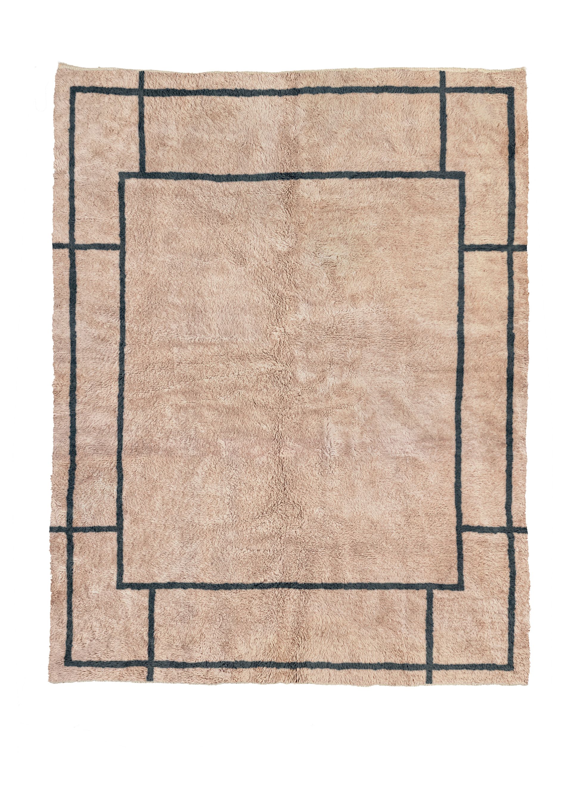 Secession Storm Blue + Avorio - Beni Rugs