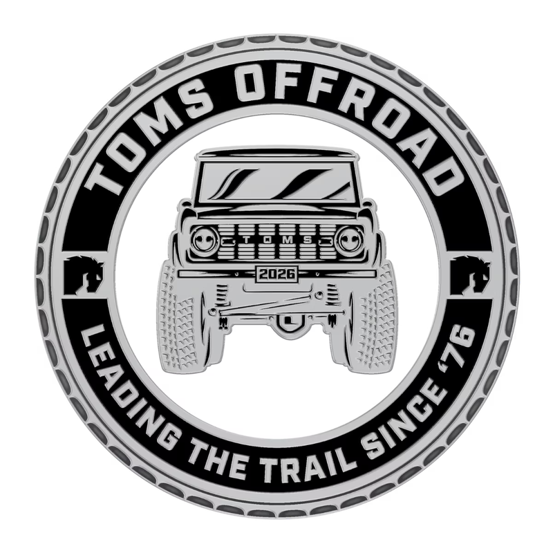 Tom's Offroad coin — Side A