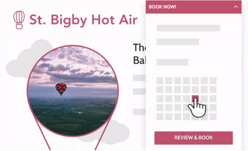 Booking widget system