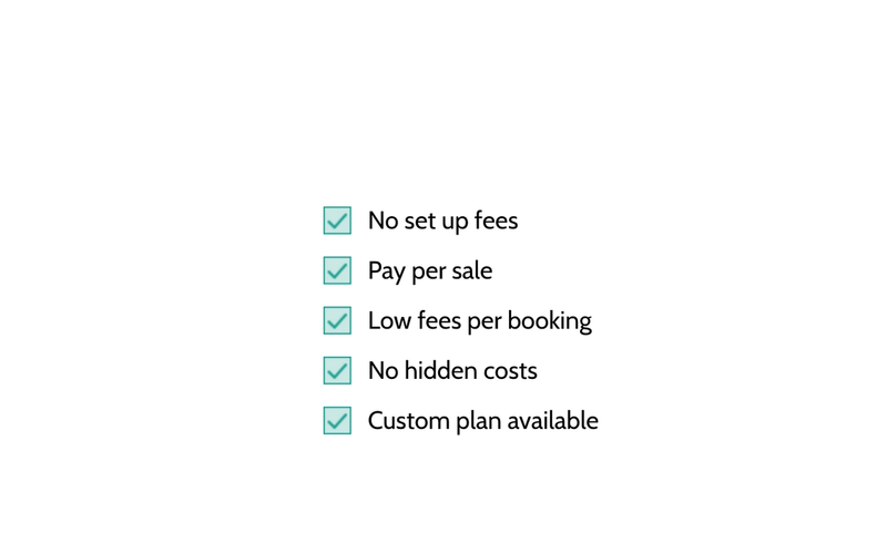 Free booking system for tourist boards
