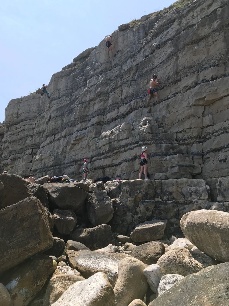 rock climbing outdoors