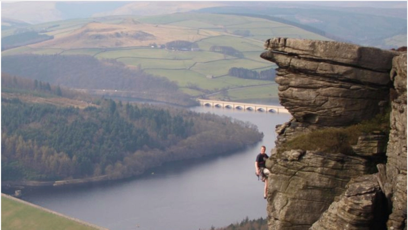 climbing uk peak district
