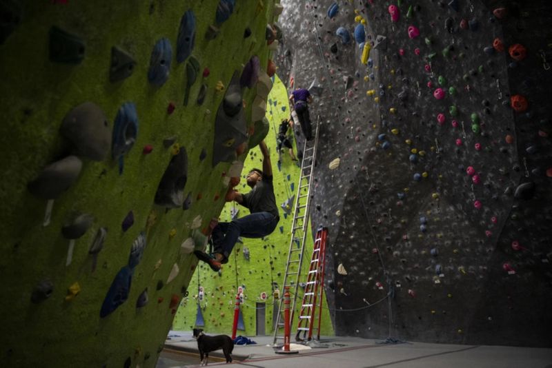 What is indoor rock climbing