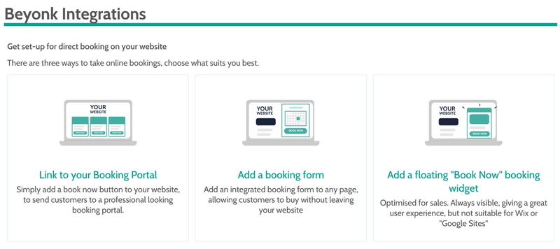 Implement Booking software on your website