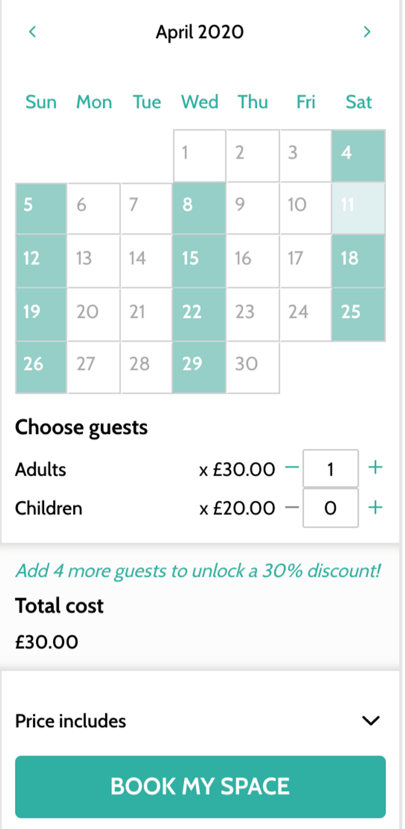 example online booking system