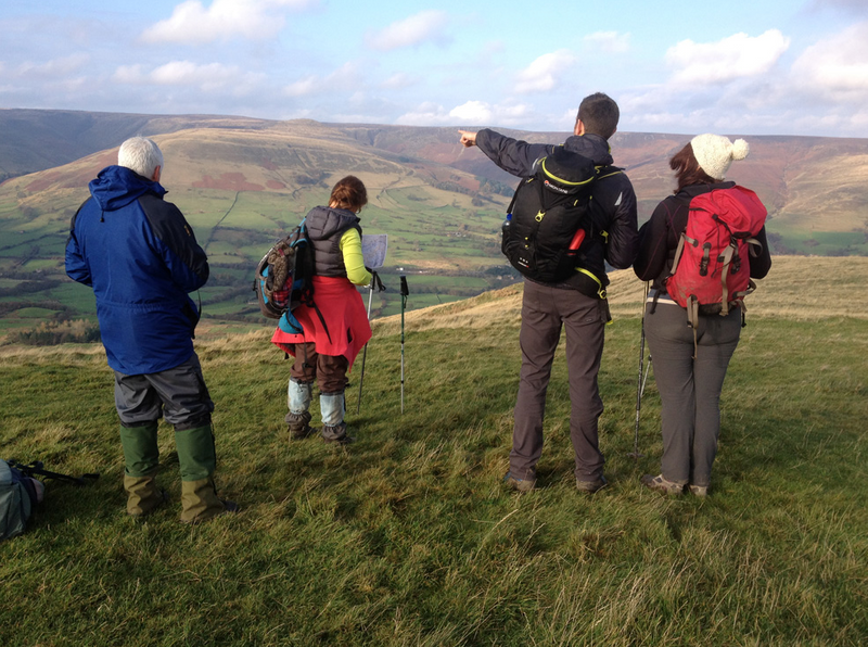 orienteering and hiking in the Peak District