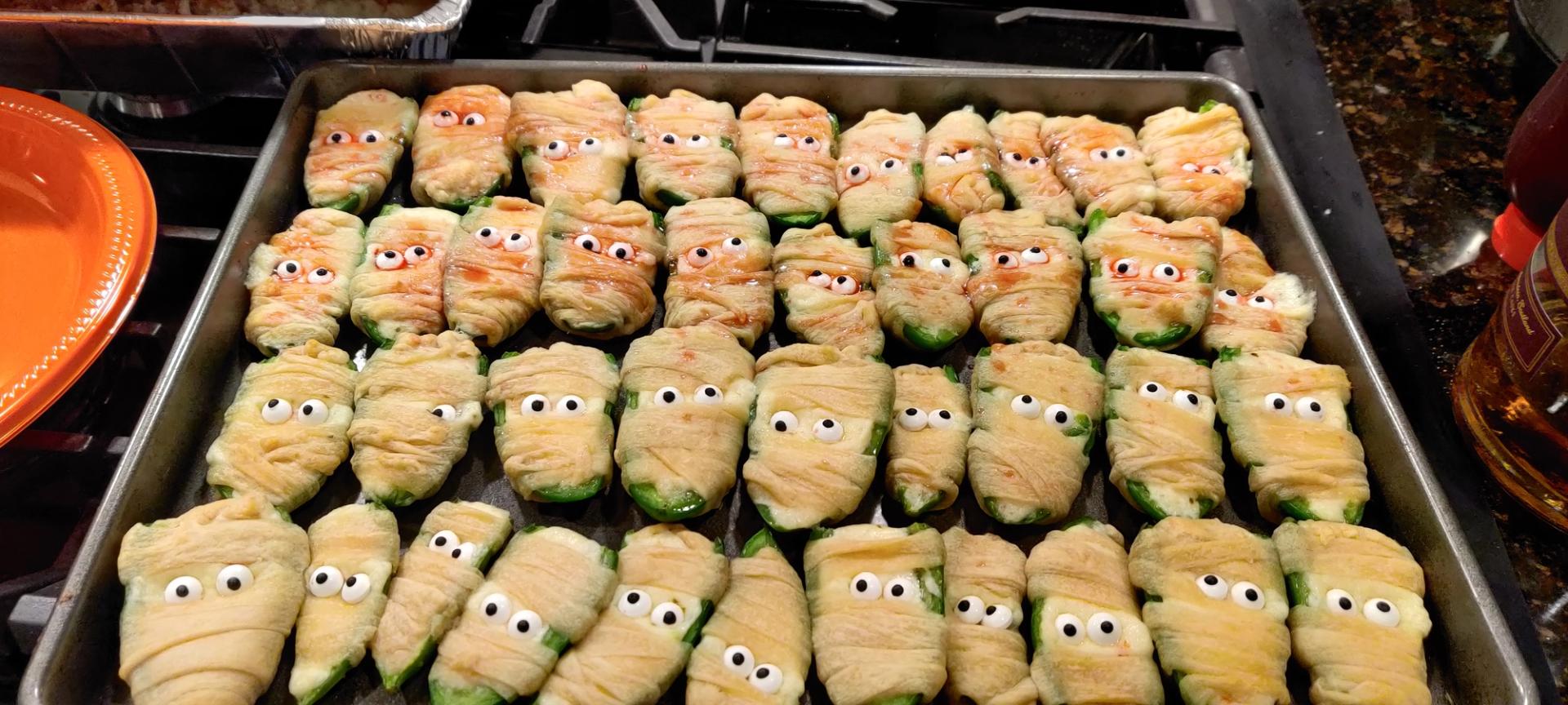 Sumers Spooky jalapeno poppers