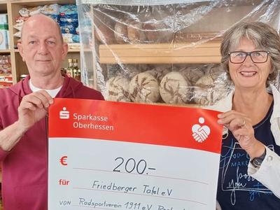 RV 19ELF unterstützt die Friedberger Tafel e.V.