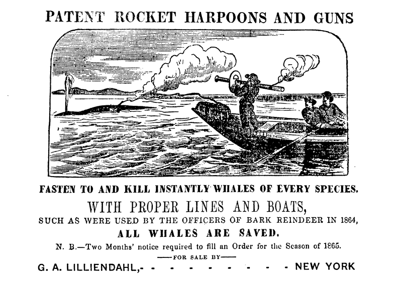 An advertisement insertion of G. A. Lilliendahl in an American newspaper in June 1865.