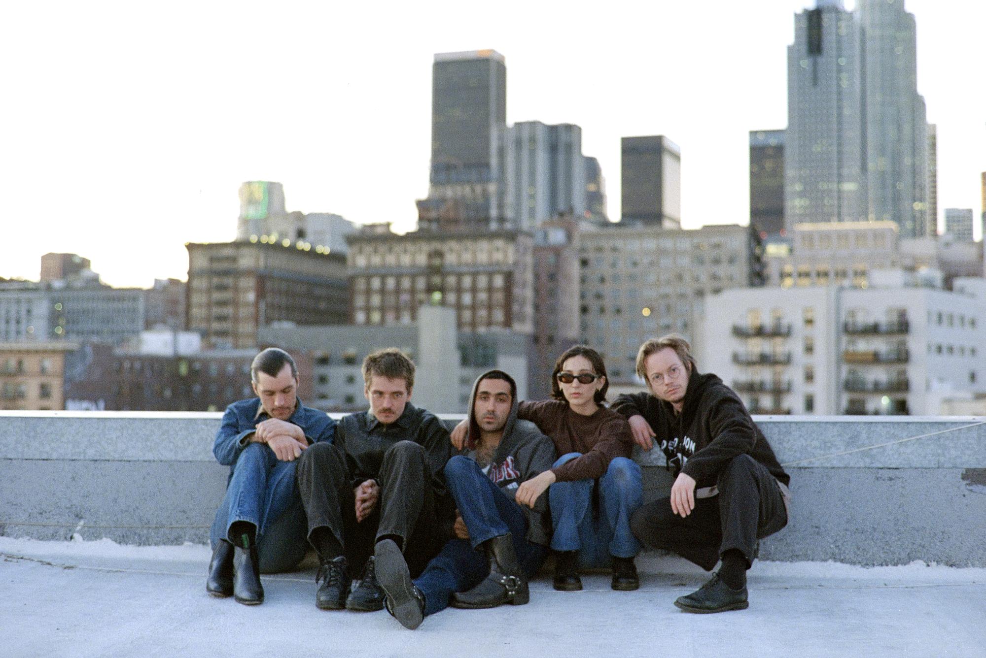 Color image of a band on a rooftop