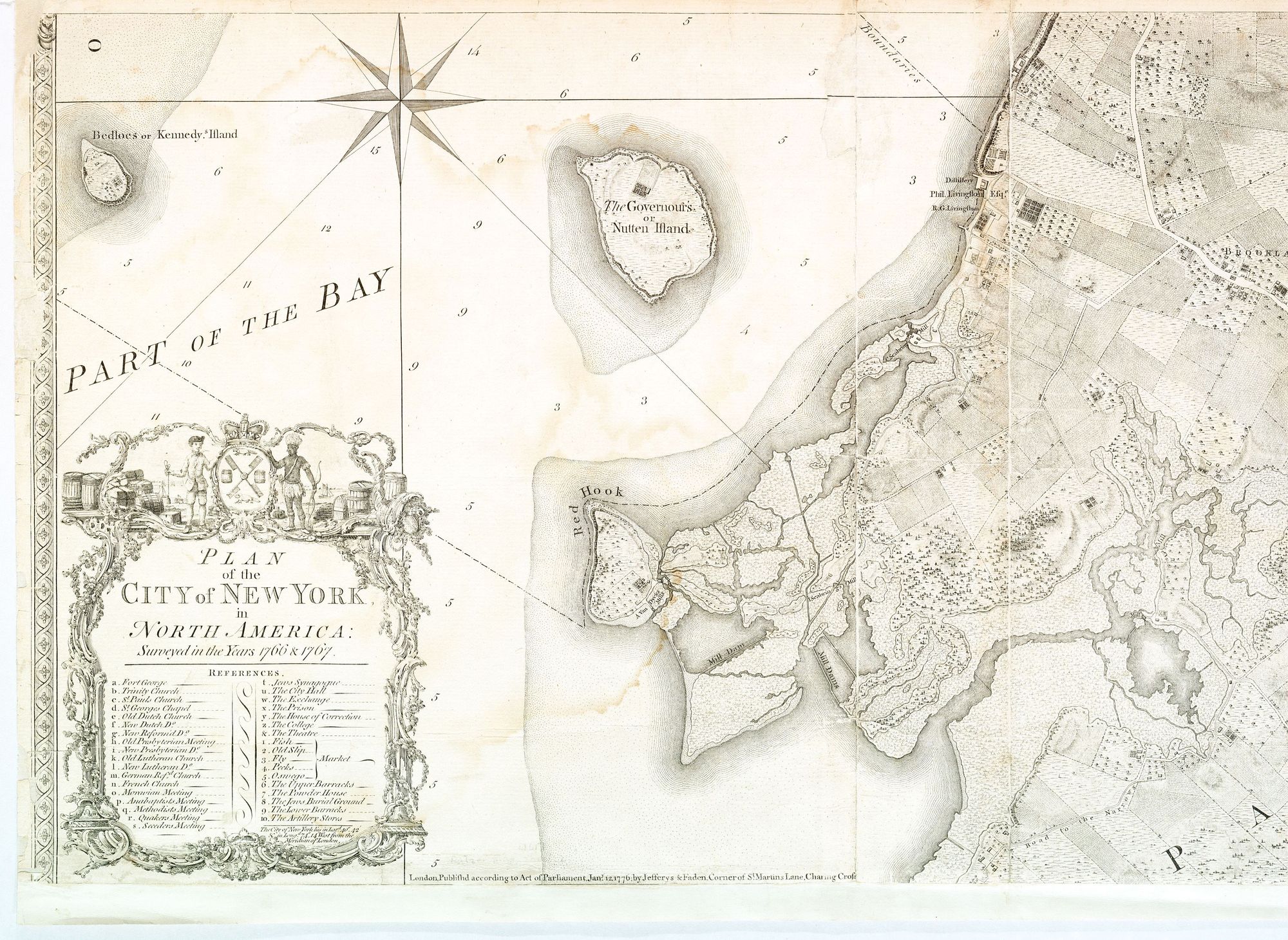An old map of Brooklyn