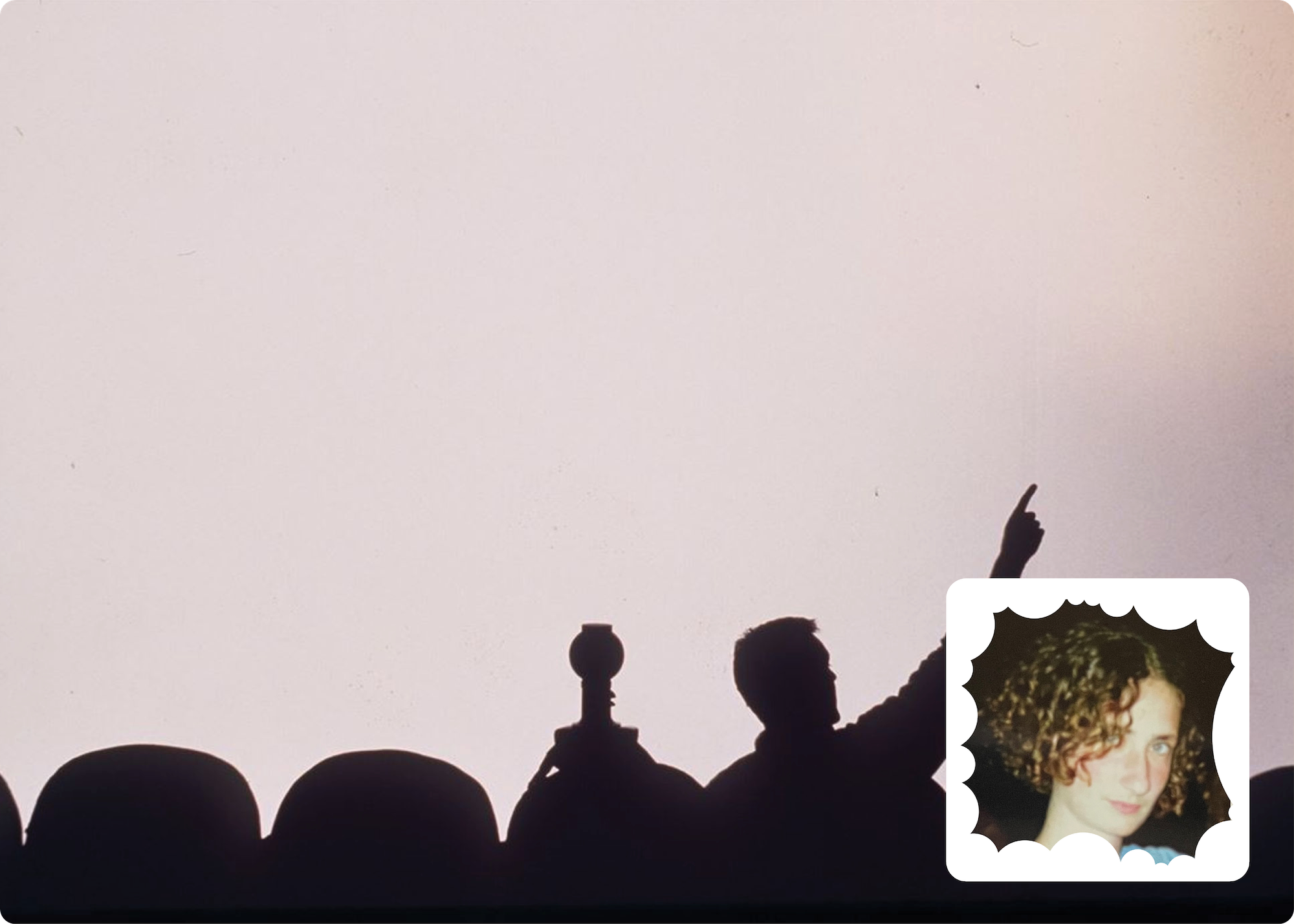 Silhouette of a crowd in a movie theater