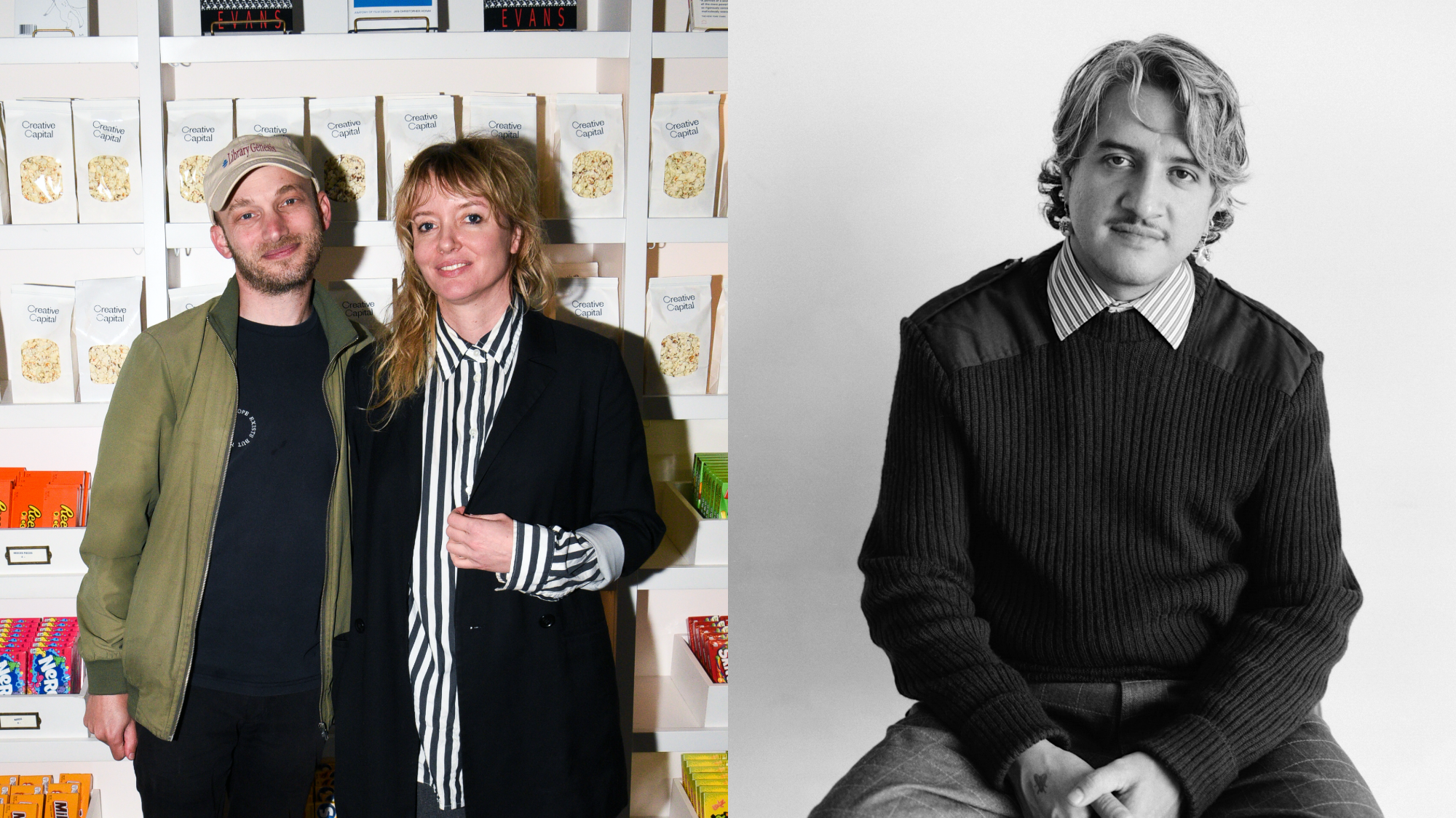 (From L to R) Sam Lavigne, Tega Brain, and Raúl de Nieves