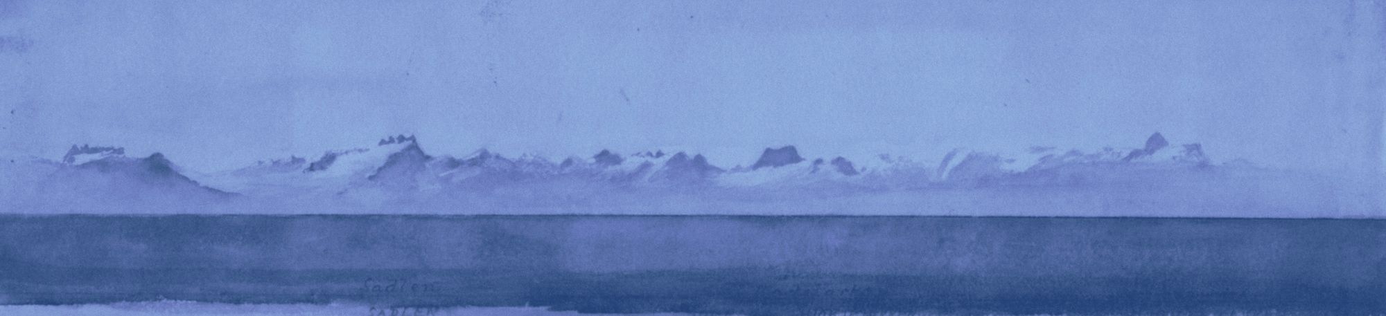 A watercolor of the horizon.