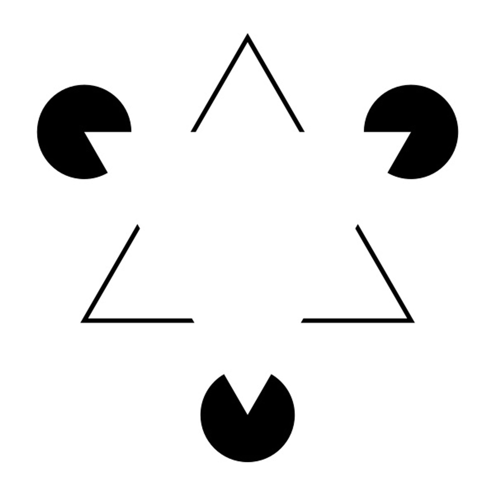 An illusory triangle