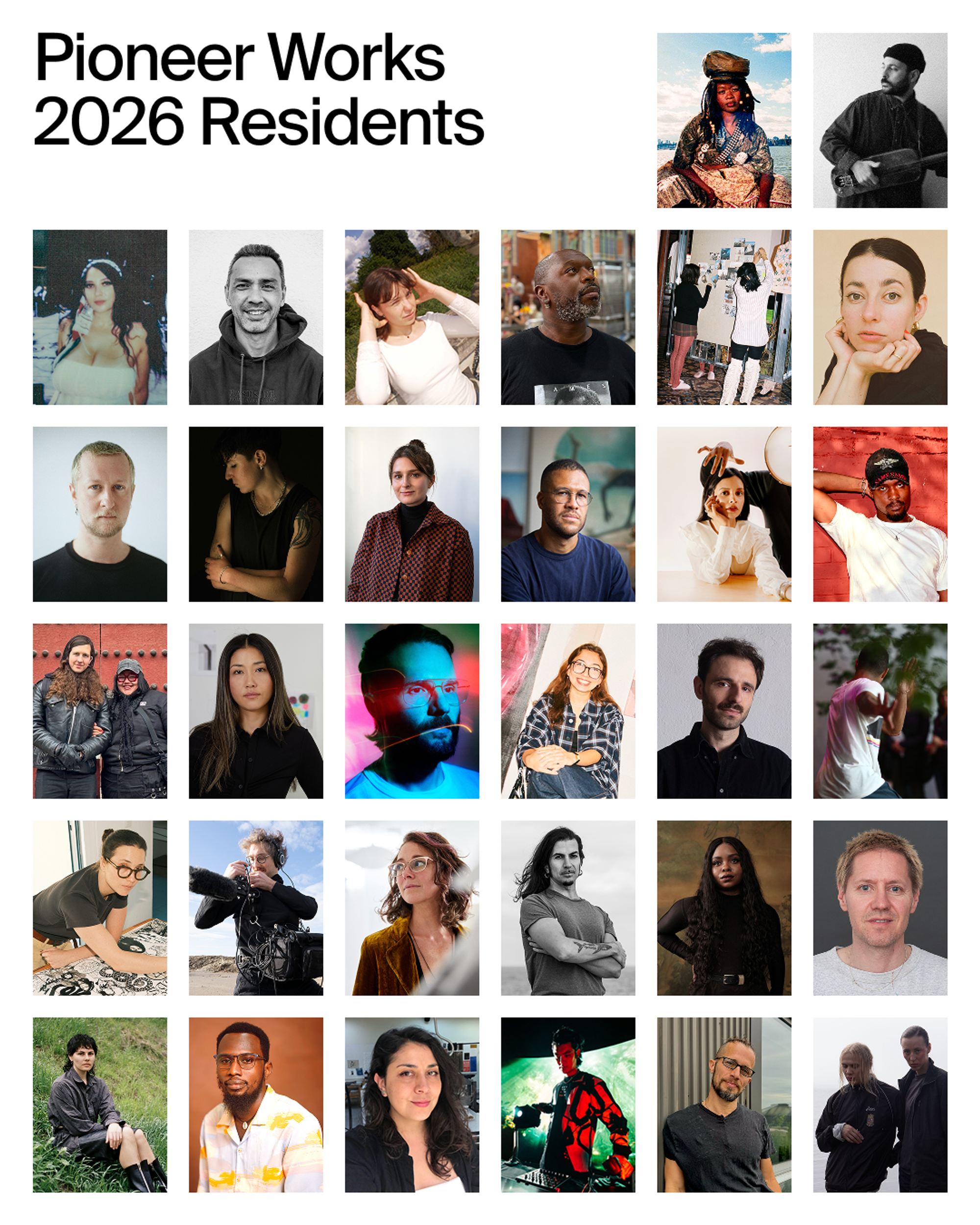 Pioneer Works 2026 Residency Cohort