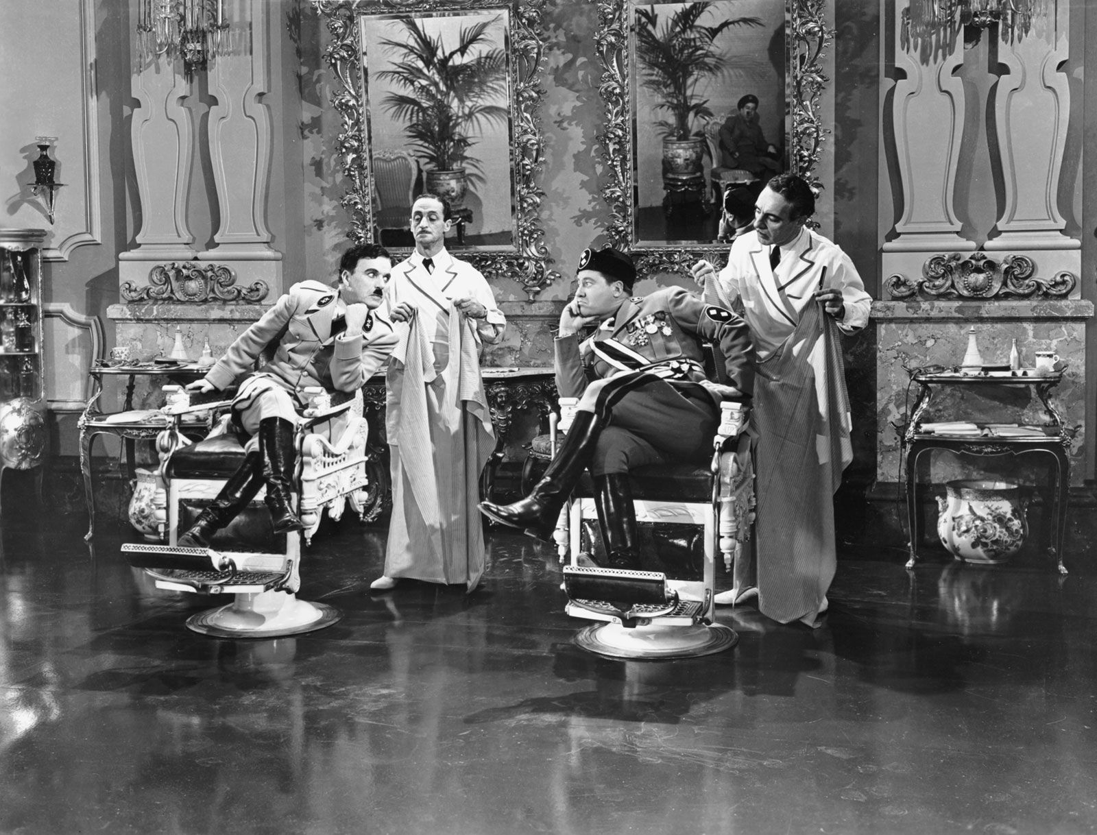Charlie Chaplin in The Great Dictator