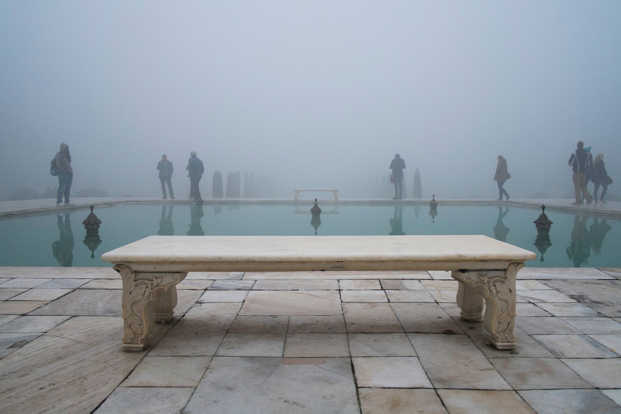 Taj Mahal, Agra, India, 2014, from Volte-face by Oliver Curtis 
