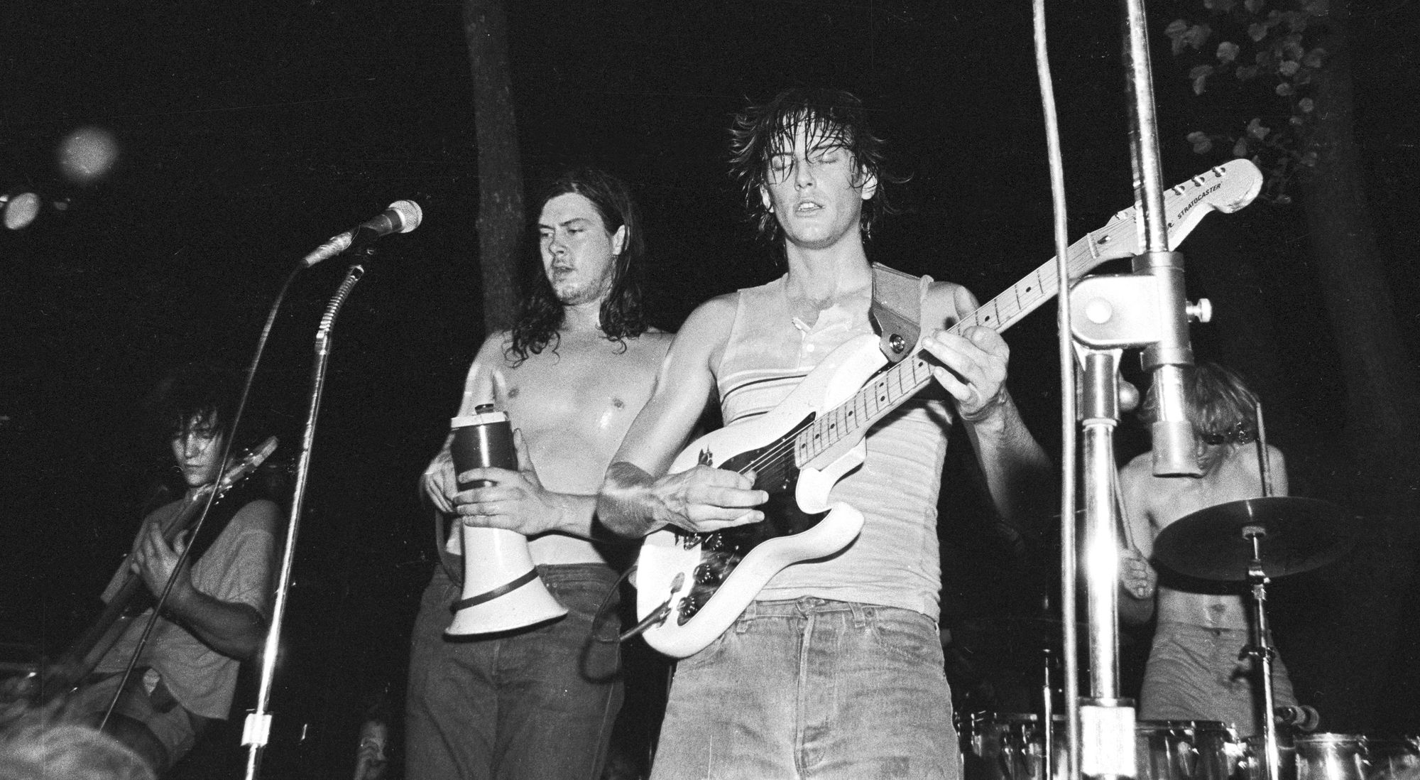 Butthole Surfers perform at Woodshock in Austin, Texas in 1986.