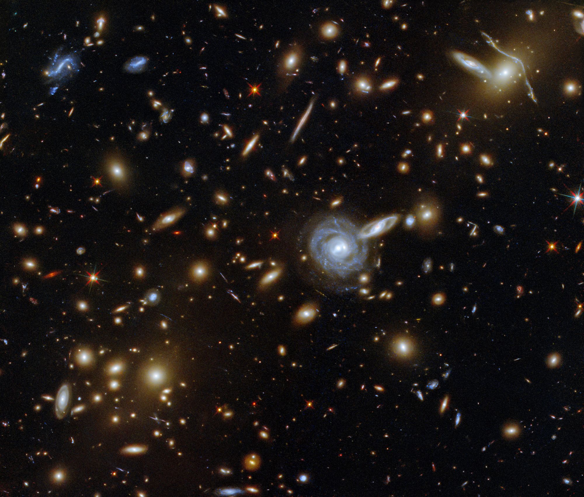 The galaxy cluster ACO S 295, and surrounding galaxies