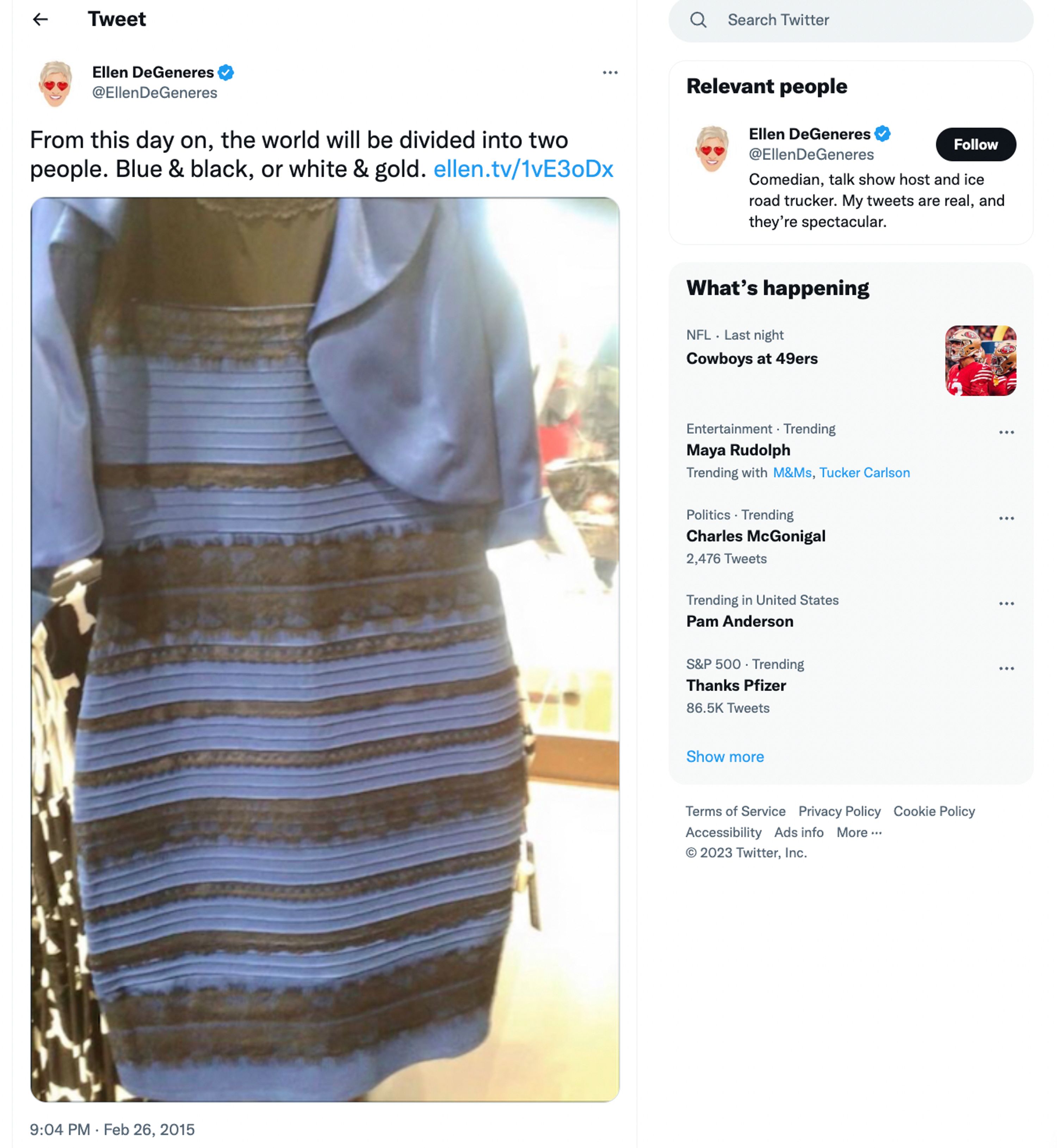 The science behind the dress colour illusion, Internet