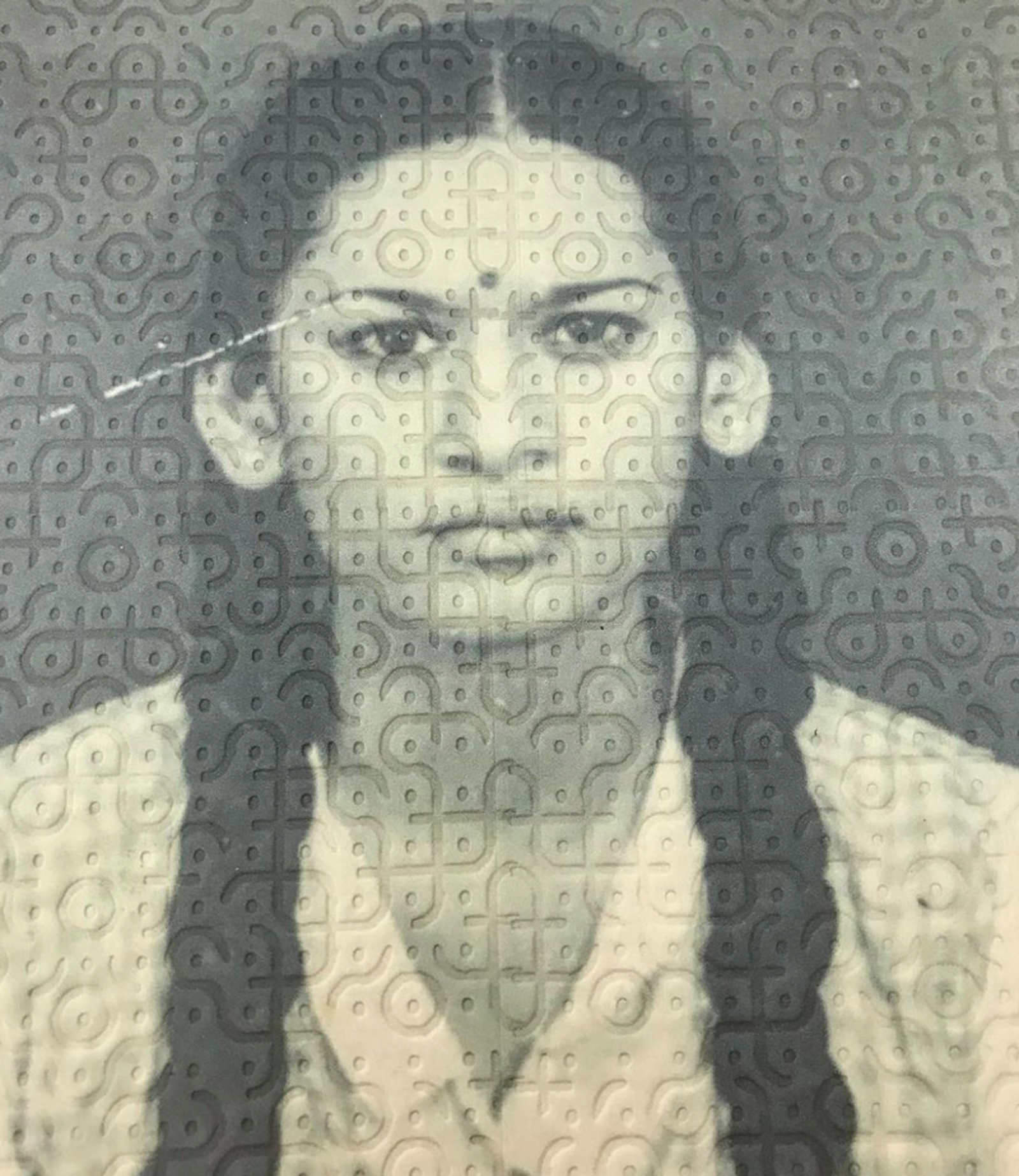 Black and white portrait of Akkapeddi's mother