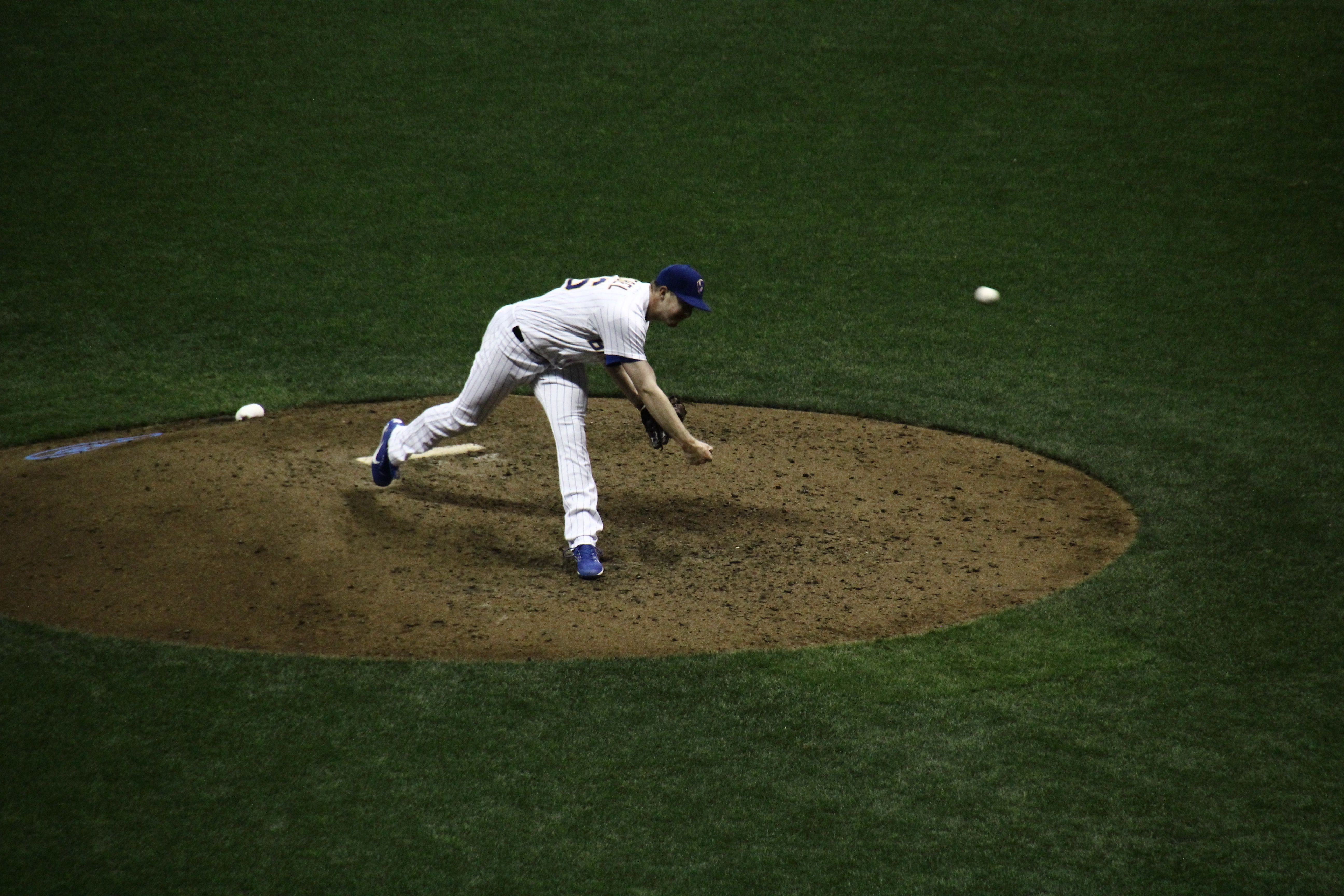 Corey Knebel throwing a curveball