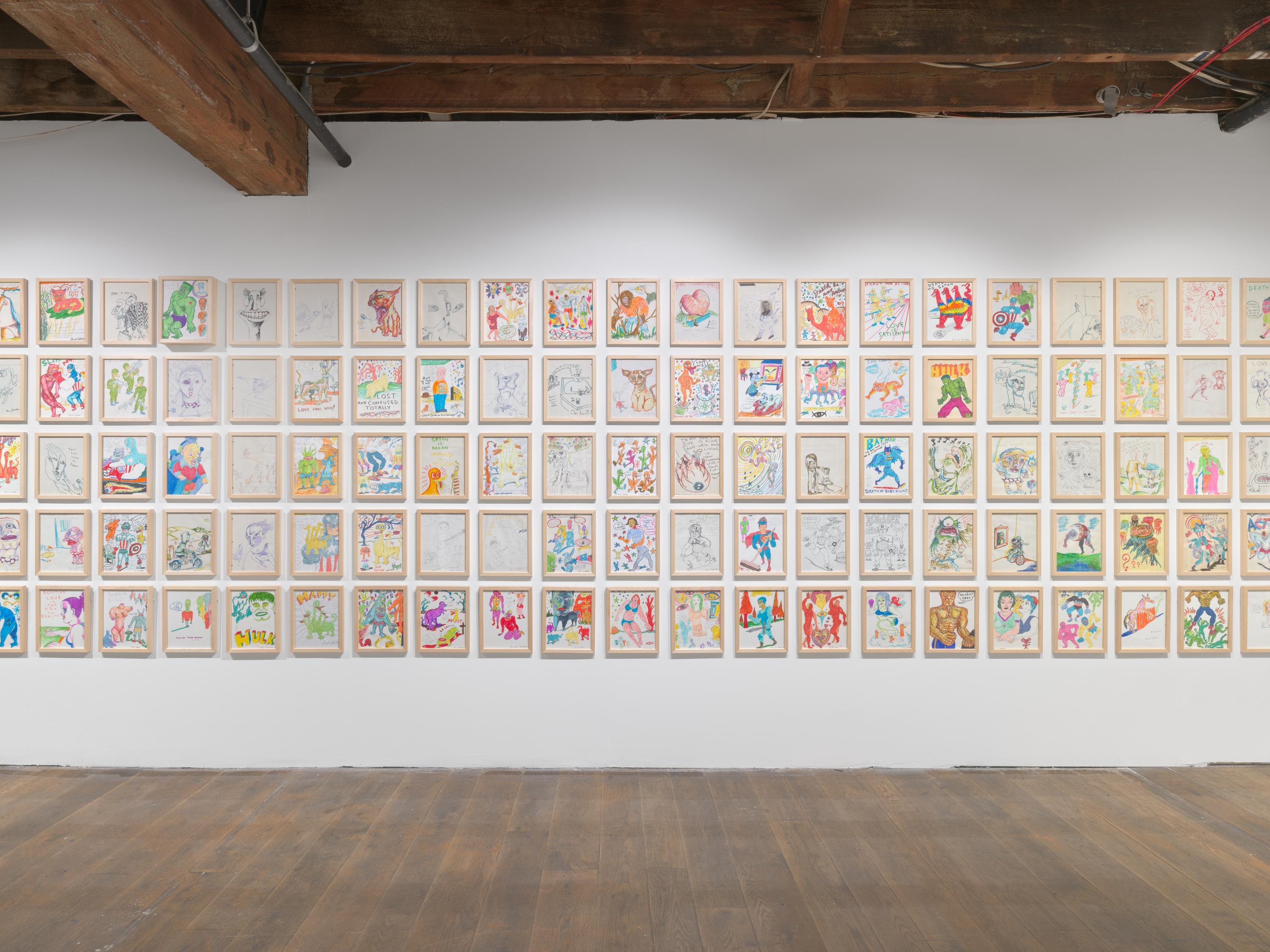 ダニエル・ジョンストン　サイン入りアート ダニエル・ジョンストン サイン入りアート Daniel Johnston Art