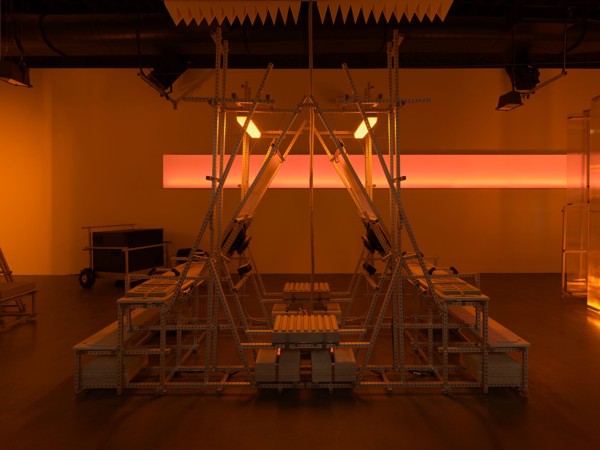 Exhibition space with sound sculptures.