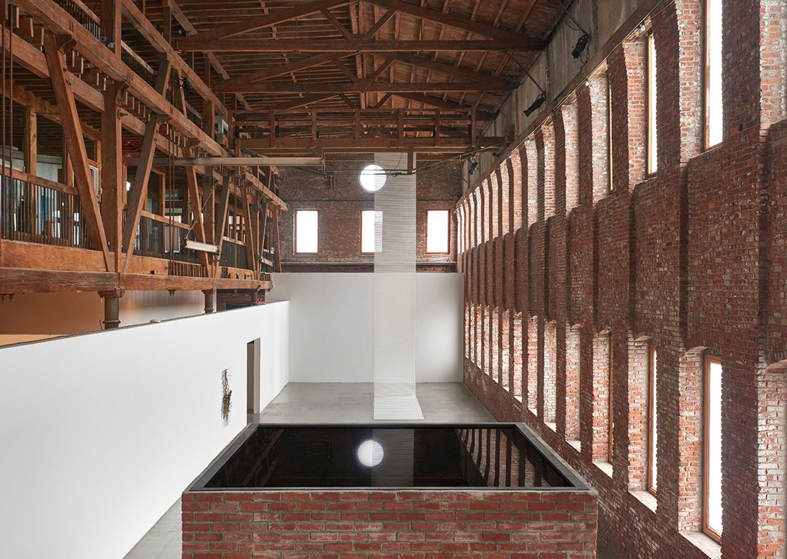 Indoor space in Pioneer Works.