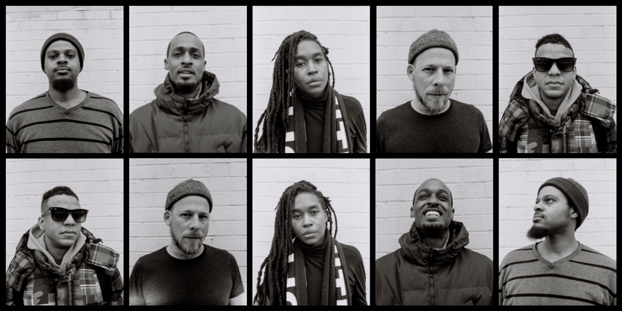 Photos of the collective Irreversible Entanglements, who have released two albums with International Anthem, includes former Pioneer Works music resident Luke Stewart.