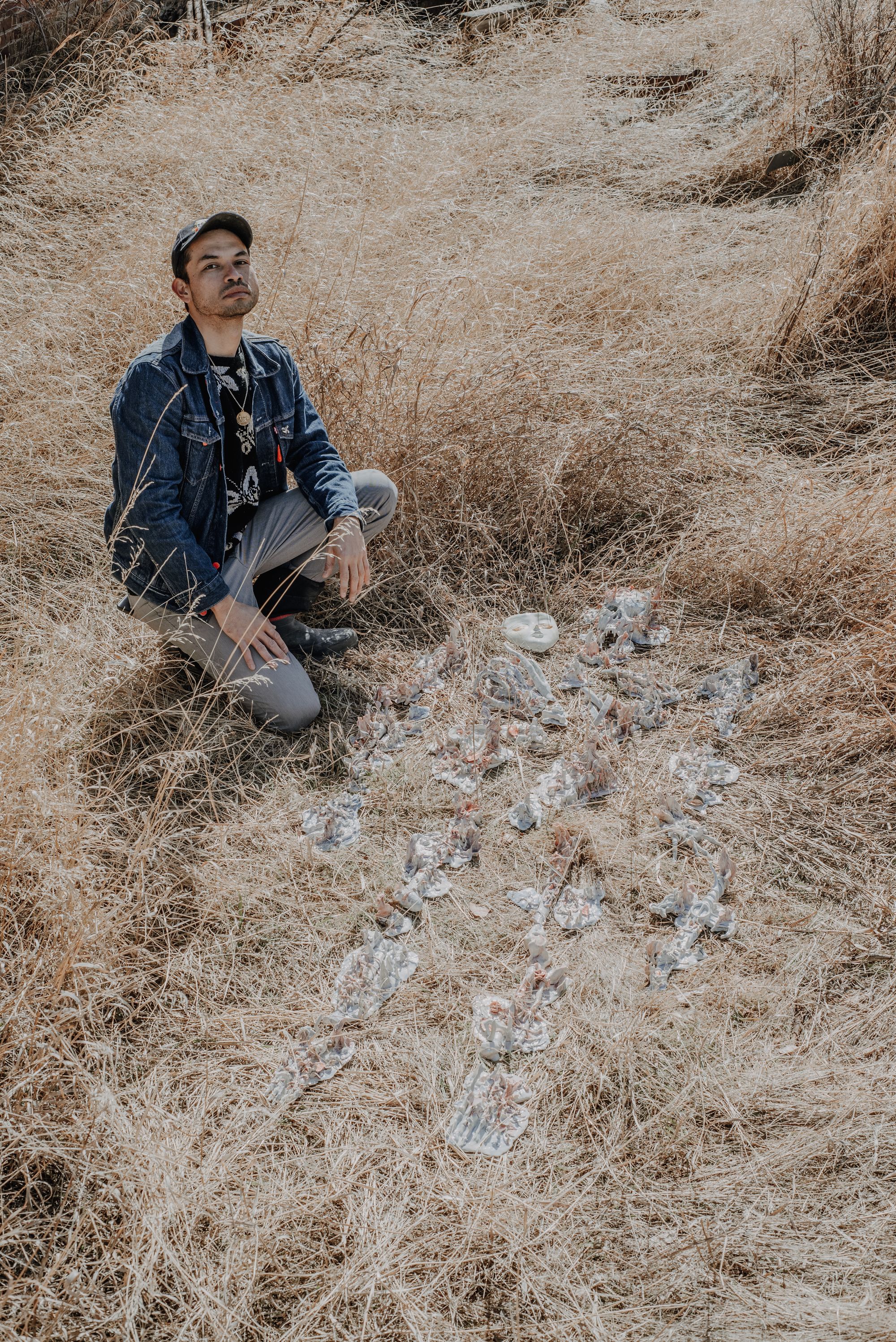 Alejandro in a field