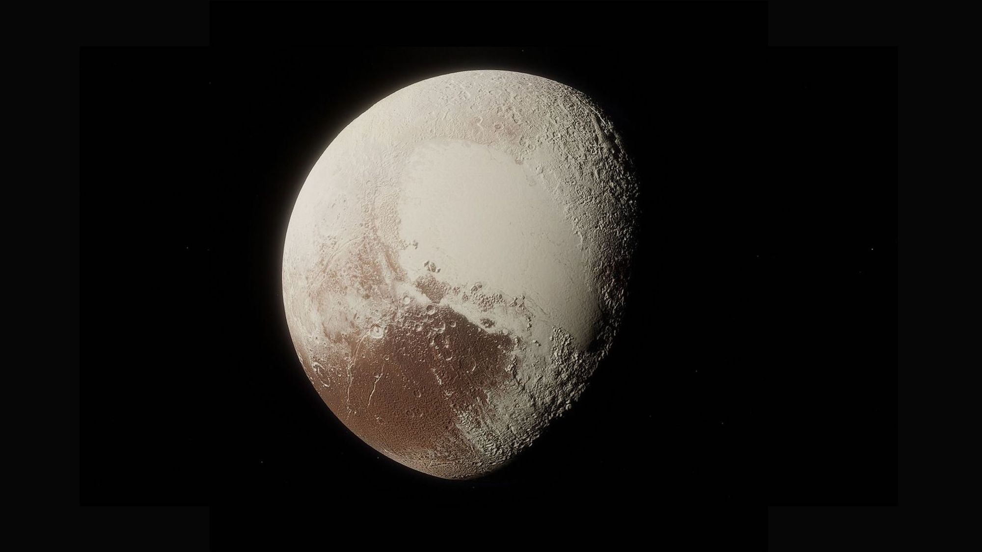A true color image of the planet Pluto