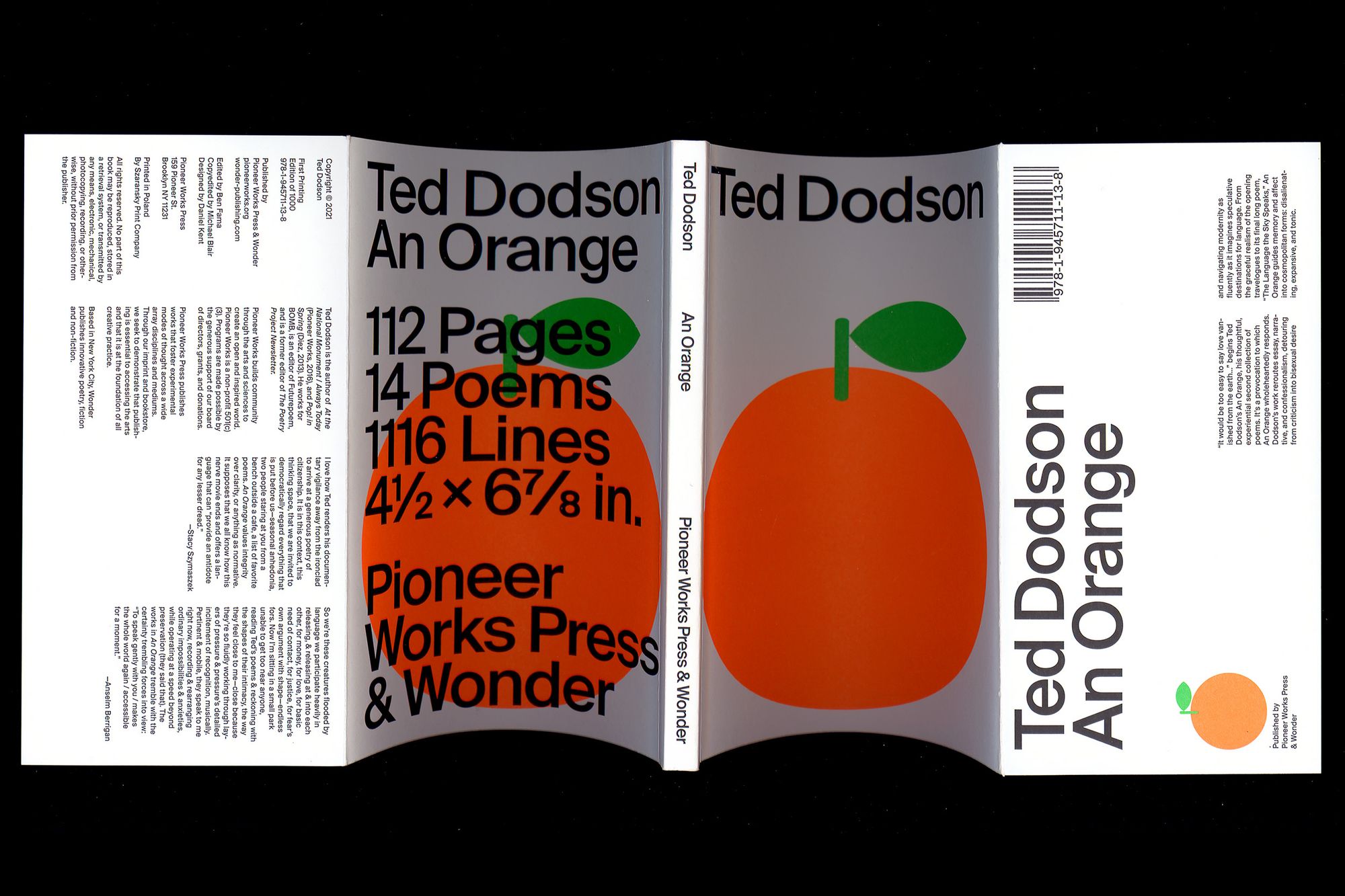 Ted Dodson: An Orange book cover 2019