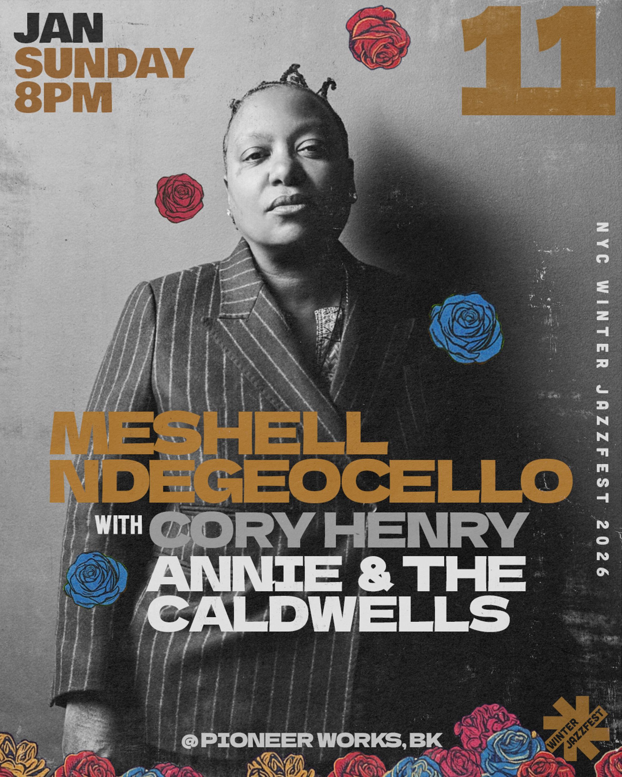 Meshell Ndegeocello Flyer for Winter Jazzfest