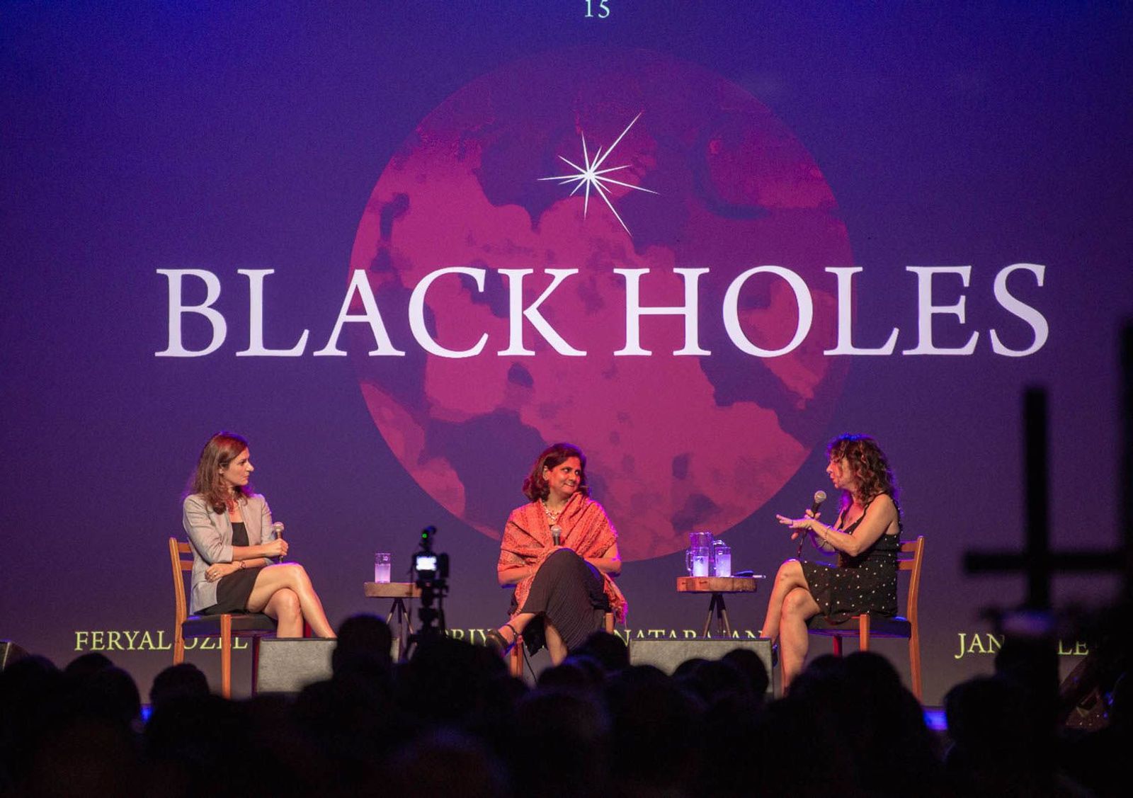 Conversation on Black Holes on stage at Pioneer Works as part of the Scientific Controversies series