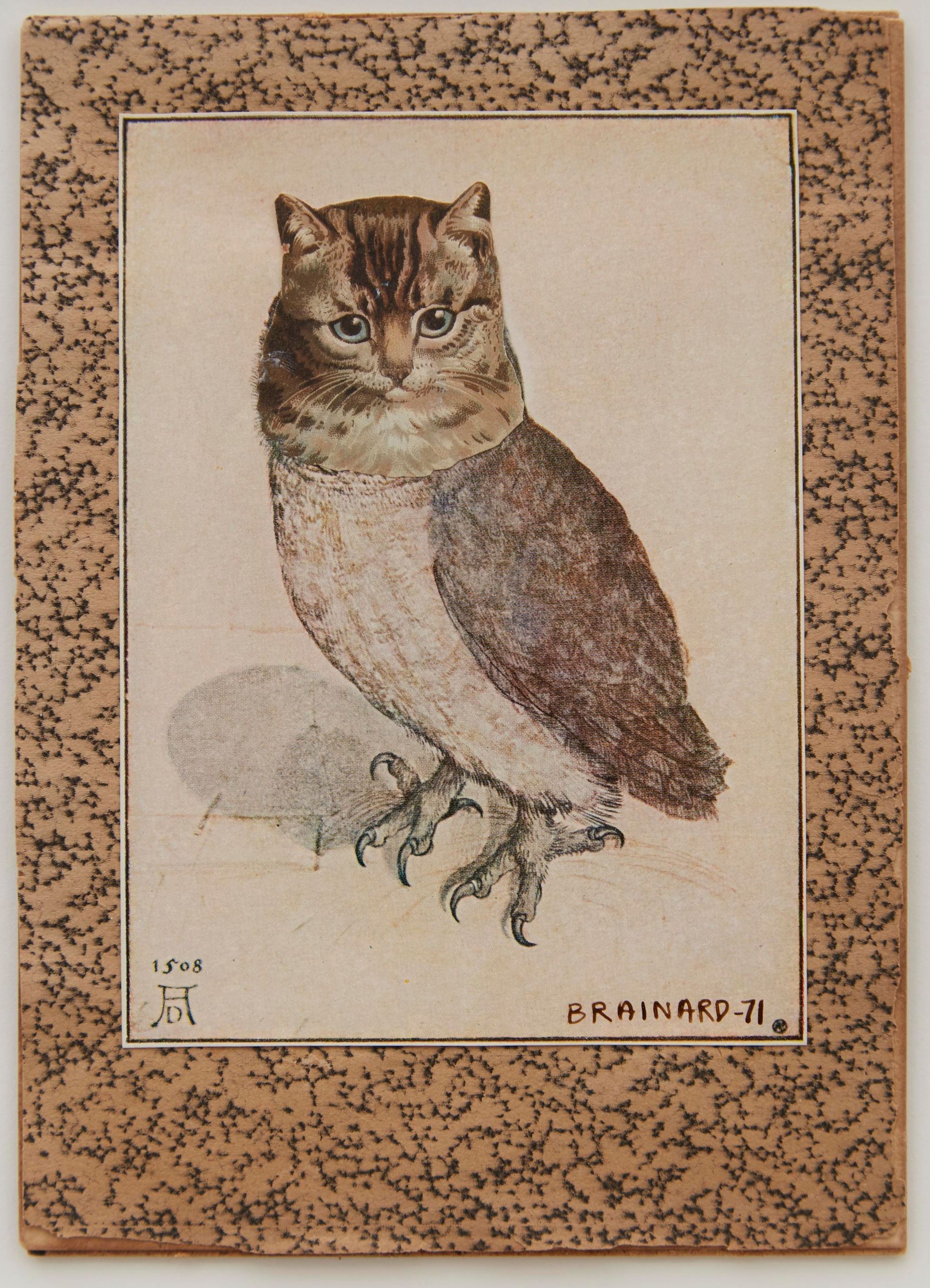 Joe Brainard Untitled (Owl Cat), 1971 7 x 5 inches.
