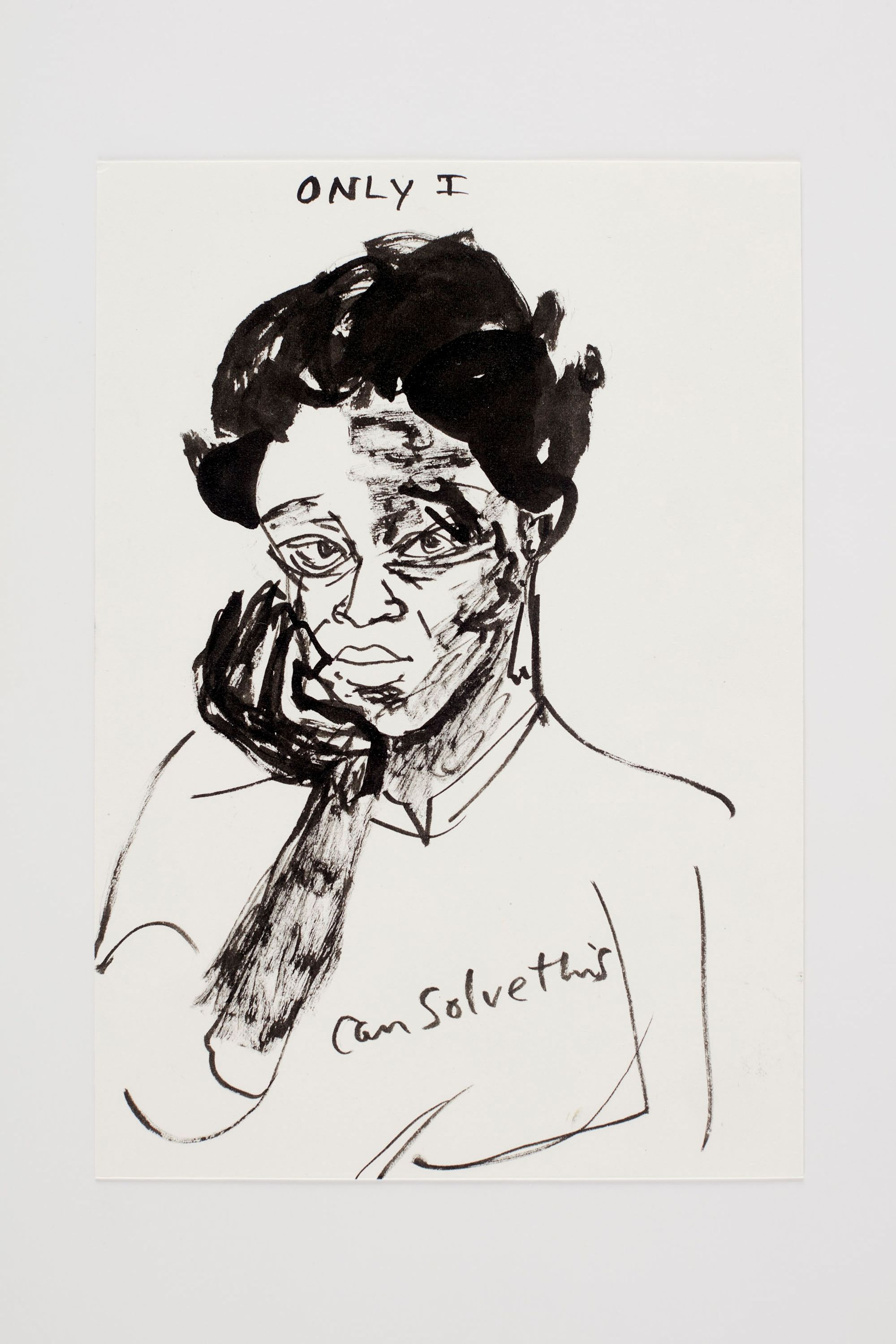 Kara Walker Detail from Only I Can Solve This (the 2016 election), 2016 Ink, watercolor, and graphite on paper 