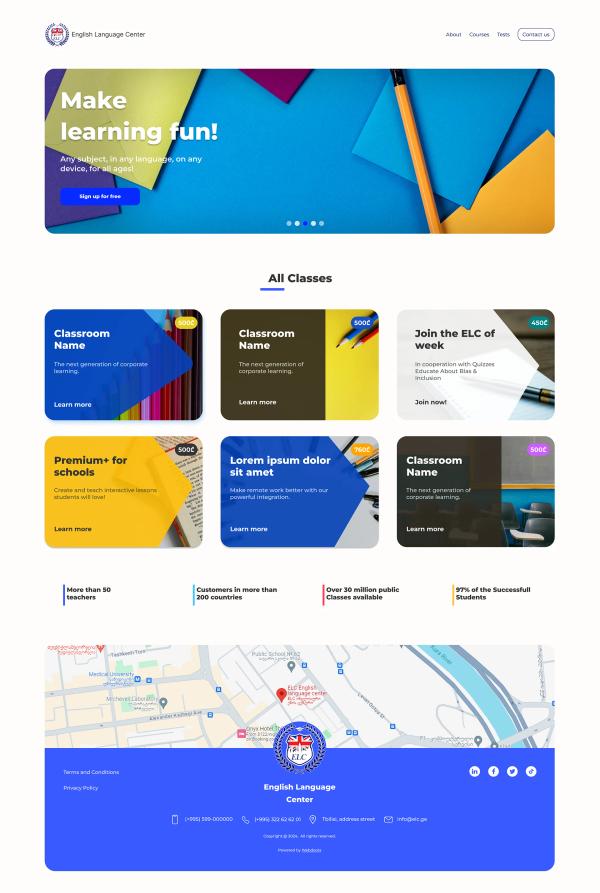 language learning center platform