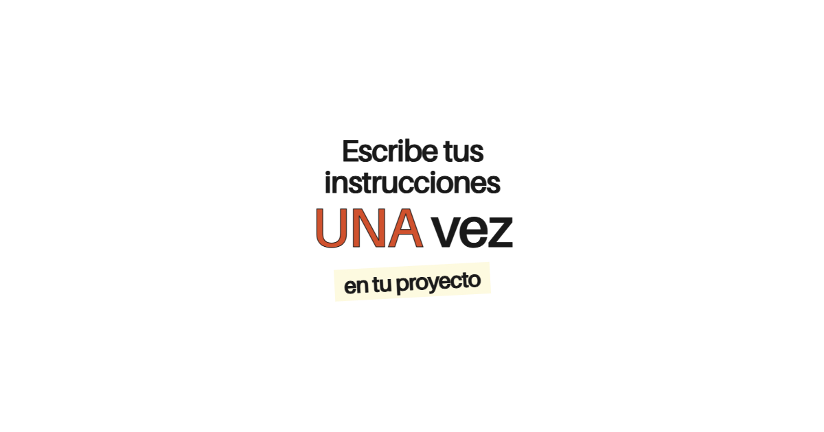 Plantilla de instrucciones persistentes por tipo de trabajo: cópiala y adapta