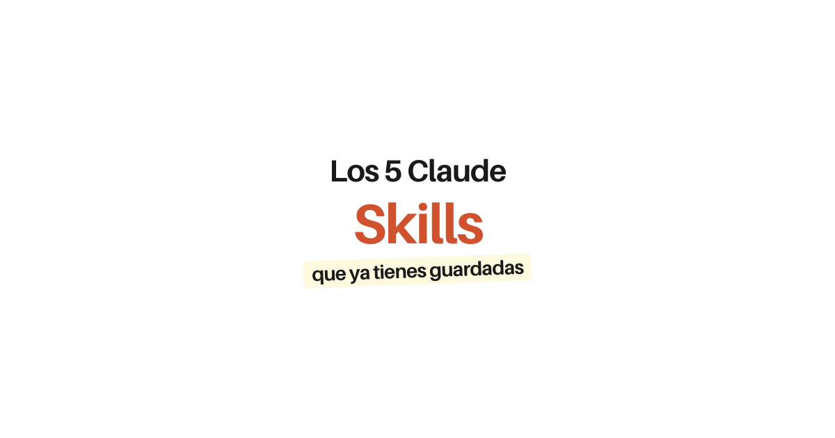 Guía completa de las 5 Skills (Investigadora, Redactora, Revisora, Contadora, Estratega) con instrucción exacta e instalación paso a paso