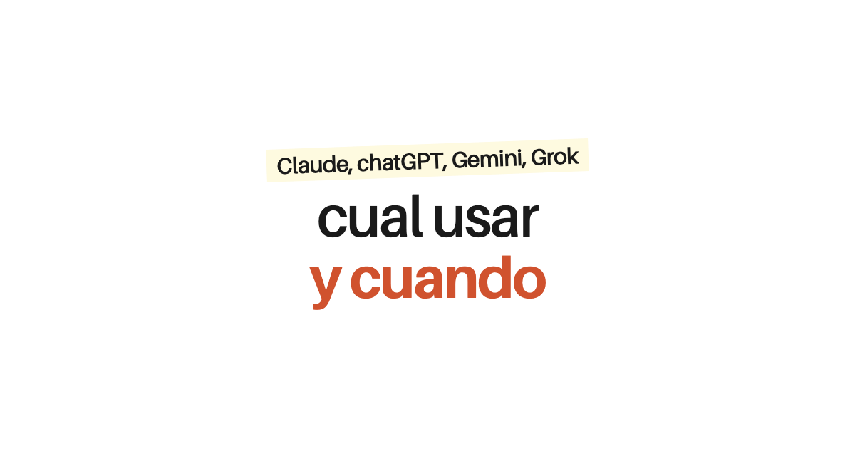 Cuándo usar cada modelo: tabla por tipo de tarea
