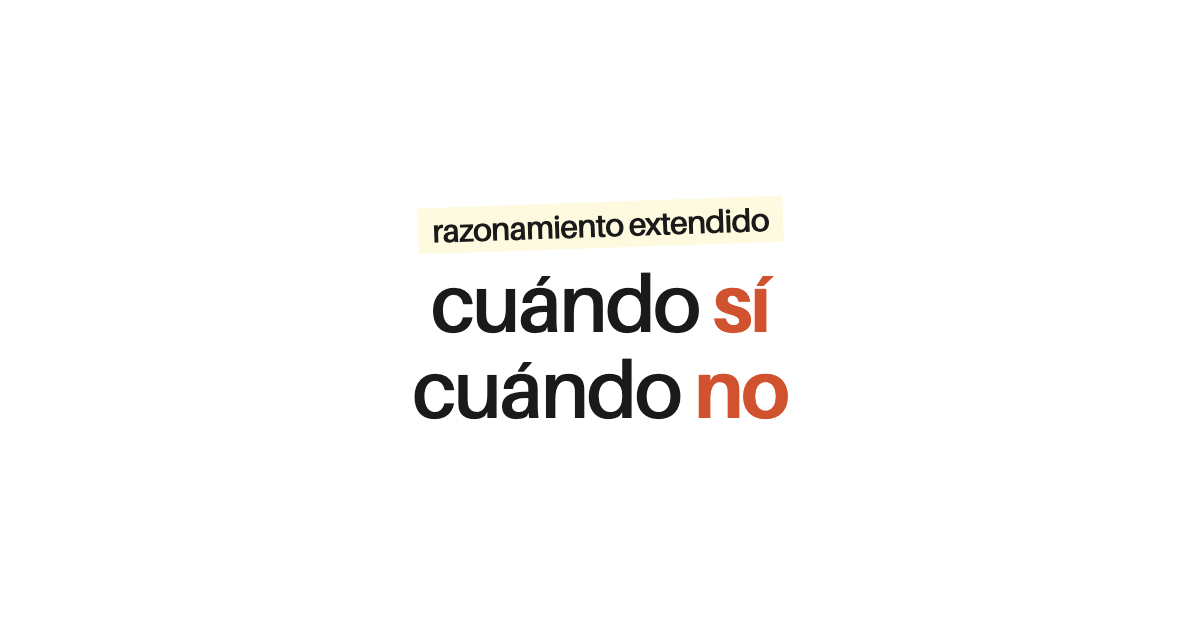 Razonamiento extendido: los casos donde cambia el resultado
