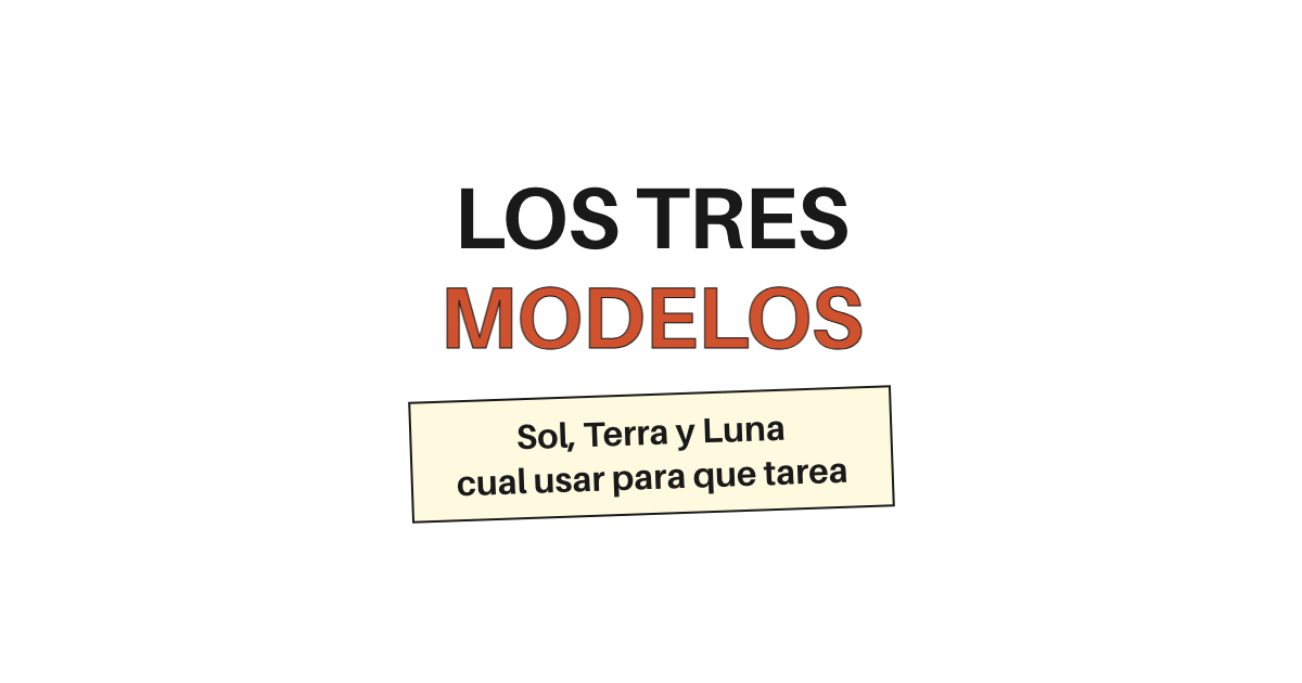 Sol, Terra y Luna: cuál usar para qué tarea