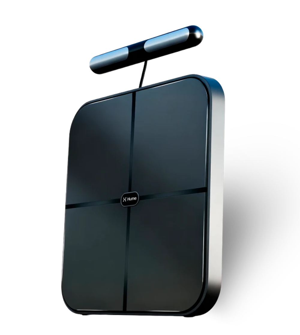 Connected scale with hand sensors