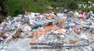 EKOCID IZNAD CETINE: Snimke koje lede krv u žilama – Otpad bacaju ravno iznad izvora pitke vode za stotine tisuća ljudi!